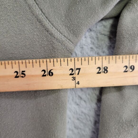 Izod Sweater Mens XL Green Embroidered Logo 1/4 Zip Sweatshirt Mock Neck - Picture 8 of 9